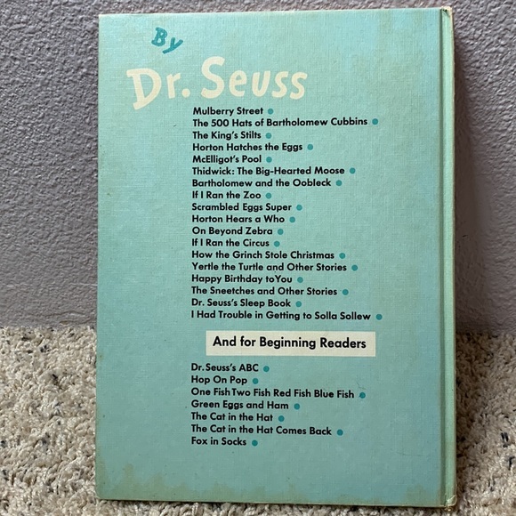 If I Ran the Zoo Dr. Seuss Random House 1950 Hardcover Book Large Banned - Picture 2 of 16